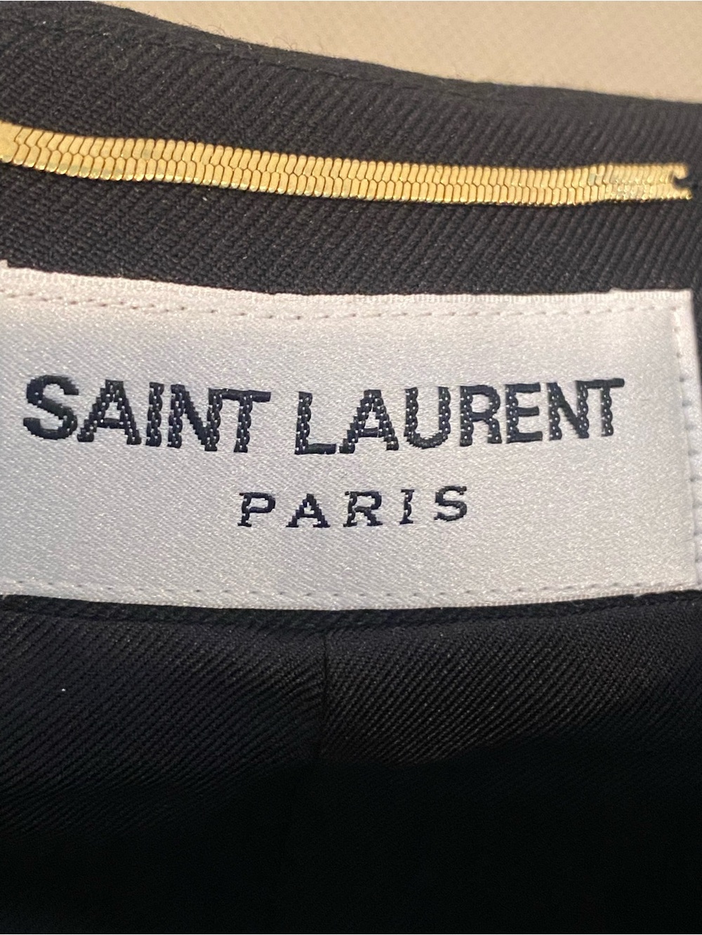 Saint Laurent Paris Black Asymmetrical Mini Skirt Crystal Ruffle Trim EU 38 US 6 - Picture 12 of 16
